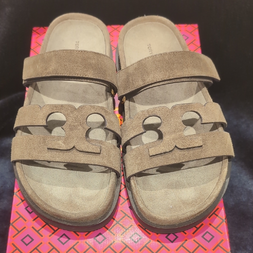 Tory Burch Tan Suede Sandals